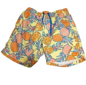 Tipsy Elves Tropical Pineapple Swim Shorts | Sz L
